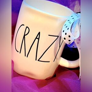 Rae Dunn "CRAZY" Mug By Magenta Large Coffee Tea Cup